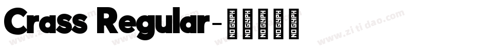 Crass Regular字体转换